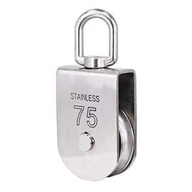 BNYZWOT Stainless Steel 304 Single Sheave Pulley Hoists Block Loading M75