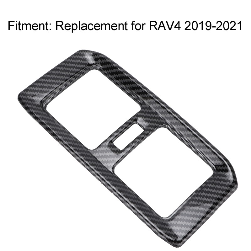 Rear Air Conditoner Outlet Vent Cover Panel Trim Carbon Fiber