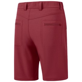 BASSDASH 10.5” Mens Fishing Cargo Shorts Quick Dry UPF 50+ Water Resistant FP01M, Wash Red, XX-Large