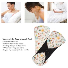 5 Stück Slipeinlagen Waschbare Menstruationseinlagen, Damenbinden Slipeinlagen, Wiederverwendbare Menstruationseinlagen für Frauen, Atmungsaktive Bambus Stoffeinlagen (M)