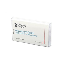 Dentsply Sirona B00WGGPF00PRI WaveOne Gold Gutta Percha Points Primary Red 60/Pack