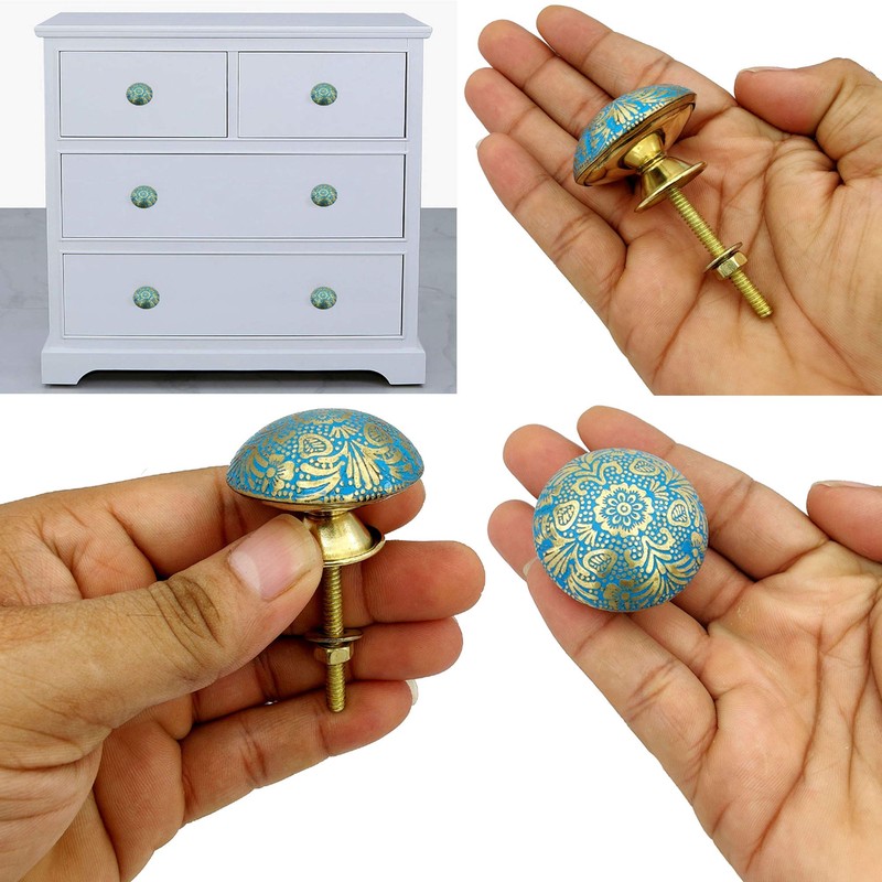 5MOONSUN5's Brass Door Knobs/Drawer Pulls Dresser Door Knobs/Pull and Push