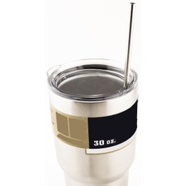 4 LONG Stainless Steel Straws fits 30 oz Yeti Tumbler Rambler Cups - CocoStraw Brand Drinking Straw