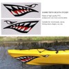 Shark Teeth Mouth Sticker Fishing Boat Canoe Car Kayak Accessories,