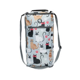 geckobrands Verticool Cooler - Insulated Portable Soft Cooler Bag with Adjustable Shoulder Strap, Holds 9 Cans or 2 Wine Bottles, Perfect for Beach, Picnics, and Outdoor Activities