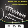 SYDARSYN Cable Clips Nail Clamps 25 mm Cable Holder with