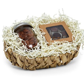 Paper Mart Ivory Crinkle Cut Paper for Gift Box (1/2 lb), Crinkle Cut Paper Shred Filler, Shredded Paper for Gift Box, Ivory Basket Filler Paper Shred (1/2 lb), Ivory Paper Box Filler, Basket Shred