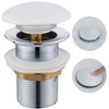 Ulytid Ceramic Pop Up Valve Drain Fitting for Washbasin, Universal
