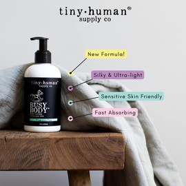 Tiny Human Supply Co Busy Body Baby Lotion 8oz, 1 Pack, Tropical Apple, Natural Ingredients, No Added Dyes, Parabens or Phthalates
