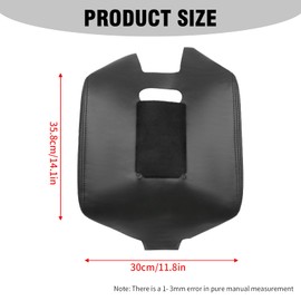 Hoypeyfiy Black Center Console Leather Armrest Cover, Replacement for Chevy Silverado Replacement for GMC Sierra 2014-2018