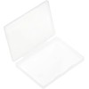 Clear Plastic Storage Box, Flat Case Holder for Beads/Tools/Letters/Papers，Flat box