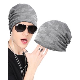 Turkalla Knit Hat, Men's, Summer, Cool Material, Breathable, Sweat Absorbent, Quick Drying, No Stuffiness, Men's Hat, Knit Cap, Summer Medical Hat, Care Hat, Thin, Beanie, Soft, Stretchable,
