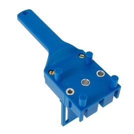 Pocket Hole Drilling Template 6/8/10mm for Wood Spindle Guide Rail for Woodworking Angle (Pack of 1, Blue)