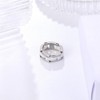 PAURO Women's Ceramic 7 mm Minimalist Highly Polished Wedding Band