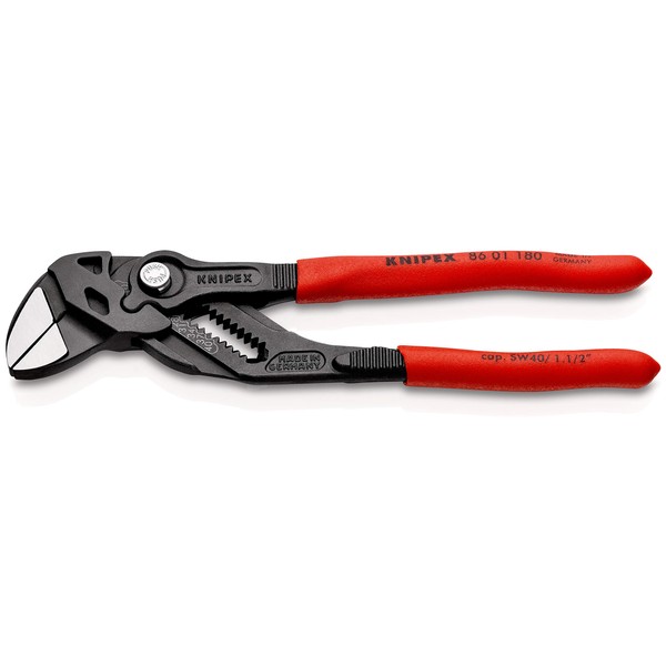 KNipex KNIPEX 8601-180SB Plier Wrench Plastic Coated Handle 8601-180SB