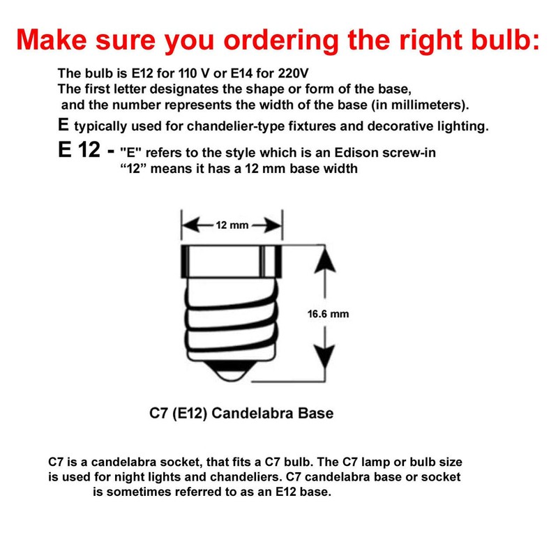 SILVERFEVER 10 LED Light Bulb for Mosaic Turkish Lamp E12