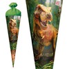 ROTH Motiv-Schultüte, T-Rex Welt, 70 cm, rund, Rot(h)-Spitze, Filzverschluss, Soundmodul