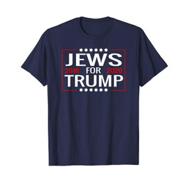 Jews for Trump 2020 Vote Hebrew T-Shirt Sign-Jewish Israel T-Shirt