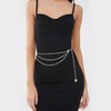 JasGood Multi-layer waist chain belt, women's adjustable body link belt
