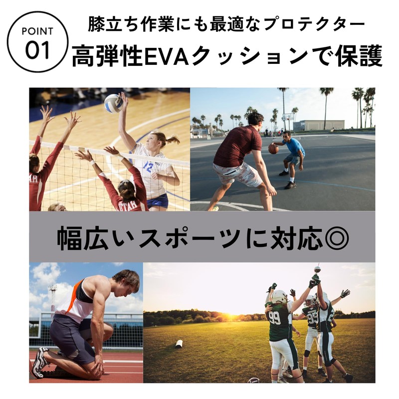 DIZLAS 膝 サポーター 膝当て 膝パット スポーツ プロテクター 膝ガード 膝の負担軽減 左右セット