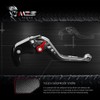 MZS Black Motorcycle Brake Clutch Levers Adjustable Short CNC Compatible