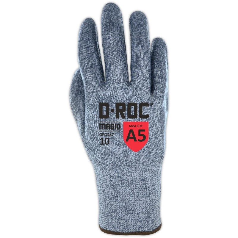 MAGID D-ROC ANSI A5 Heat-Resistant Silicone Coated Work Gloves, 1