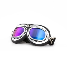 Cretassion Multicoloured Ski Snowboard Goggles Men Women UV Protection Goggle, Motocross Goggles Helmet Compatible, Anti-Fog Ski Sports Glasses for Skiing Motorcycle Bicycle Skating