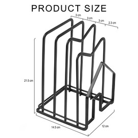 YOYEAH Chopping Board Stand & Pot Lid Holder, Kitchen Organiser, Space Saving Lid Organiser Kitchen (Distance 2-3 cm)