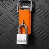 alubox Padlock Stainless Steel with 4 Keys Shackle 7 mm