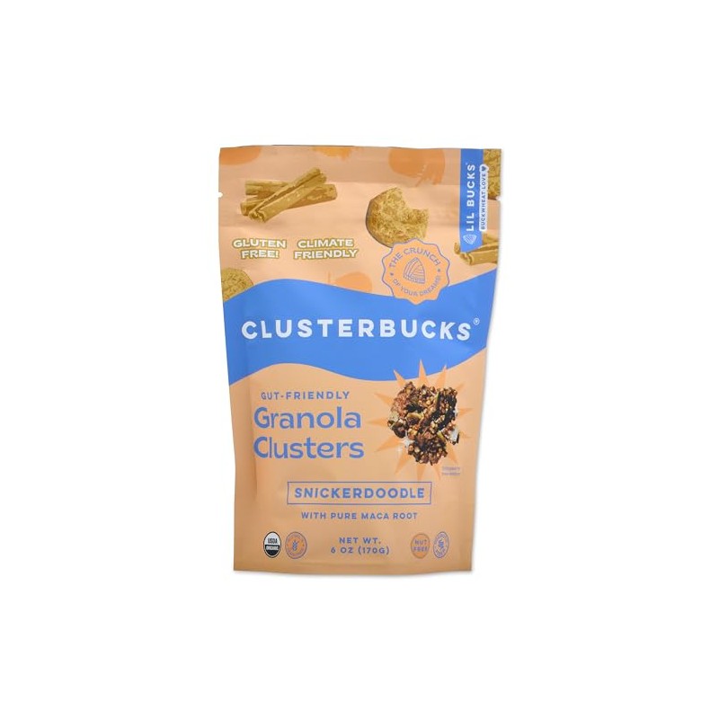 Clusterbucks Gut Friendly Granola Clusters made with Sprouted Buckwheat, Gluten