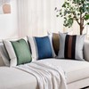 Modern Stripes Cushion Covers Decorative Square Throw Pillow Case Cotton