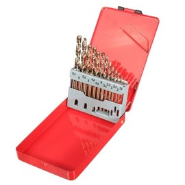 M35 Juego de Brocas Métricas de Cobalto, 13pzas HSS-Co Brocas de Trabajo de Longitud de Torsión 1.5-6.5mm Juego de Brocas de Vástago Recto para Madera Dura, Hierro, Acero Inoxidable, Varios Metales