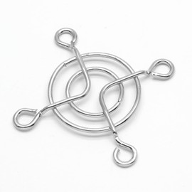 Aracombie 20PCS PC Fan Cover Metal Finger Grill Fan Guard, 40mm, Silver, 1.6" x 1.6" x 0.7" (L*W*H), For Desktops, Laptops, Small Appliances