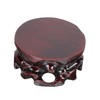 Mipcase 1Pc Antique Wood Display Base for Flowerpots Chinese Style