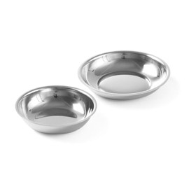 HENDI Sugar Bowls, Cream Bowls, Dishwasher-Safe, Diameter 65 mm, Set of 6, Stainless Steel