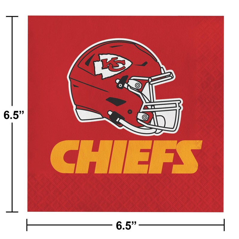 Trendware Kansas City Chiefs Paper Plate and Napkin Party Kit,