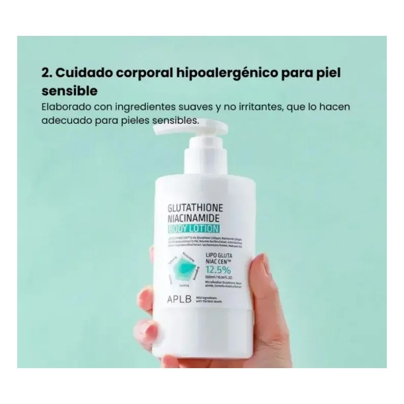 Aplb Crema Loción Corporal Glutation Niacinamida 300ml