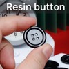 couduan 60pcs Black Resin 10mm, 20mm, 30mm Round Sewing Buttons