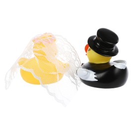 FunX® Squeaky Ducks Bath Ducks Bride and Groom Set of 2