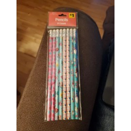 Valentines Day Pencils 8 Pencil Pack