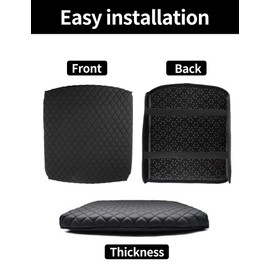 ZOCSONU for Dodge Ram 1500 Center Console Cover & Armrest Cushion Pad, PU Leather Console Protector Compatible with 2019-2024 Dodge Ram 1500