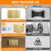 Folux Battery Operated Modern Metal Pleated Wall Sconce Set of