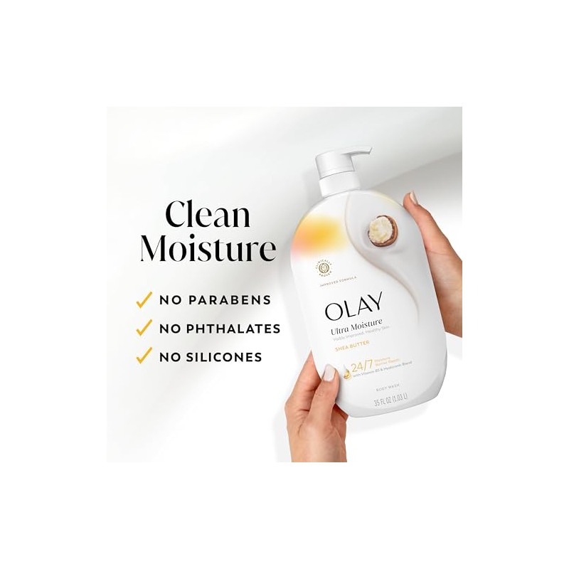 "Olay Gel de baño Ultra Moisture con manteca de karité,