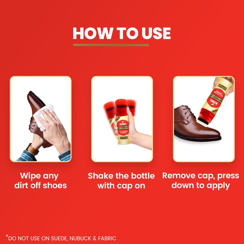 Kiwi Liquid Shoe Polish - 75 ml (Neutral) - India