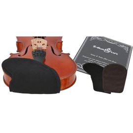 Vaagun Chin Rest Cover Size S Cover Chin Rest Reduces Skin Irritation for Violin 1/4-1/8 Microfibre Brown