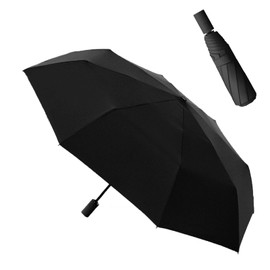 Insvog Folding Umbrella, Parasol, One-Touch Automatic Opening/Closing, Folding Umbrella, Ultra Lightweight, Strong Wind Resistant Design, 8 Ribs, Strong Fiberglass Ribs, 100% Light Blocking, Heat