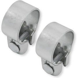 2x Wide Range Clamps Diameter 37-82 mm Exhaust Clamp Tractor Galvanised (40.5 mm (39-42 mm))