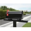 yskjyxgs Adjustable Mailbox Bracket,Carbon Steel,Adjustable Design(fits mailboxes with 5-1/4" to