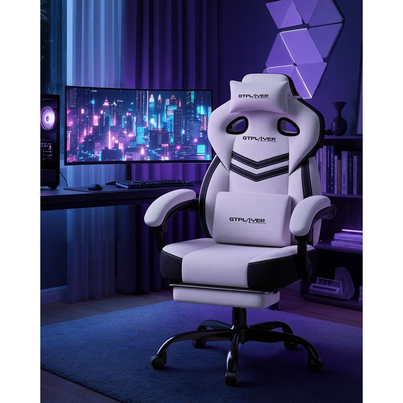 GTPLAYER Gaming Chair for Adults, Ergonomic High Back Chair with