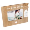 Our Love Story Wooden 6x4 Photo Frame with Heart and